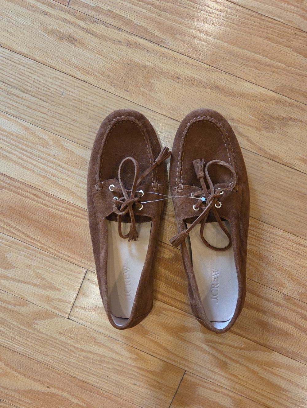 J. Crew Suede Driving Loafers In English Saddle - Picture 4 of 15